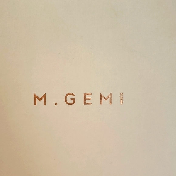 New M. Gemi Suede Peep Toe High Heel Ankle Boots, Size 7, Color: Soft Gray - Picture 5 of 6